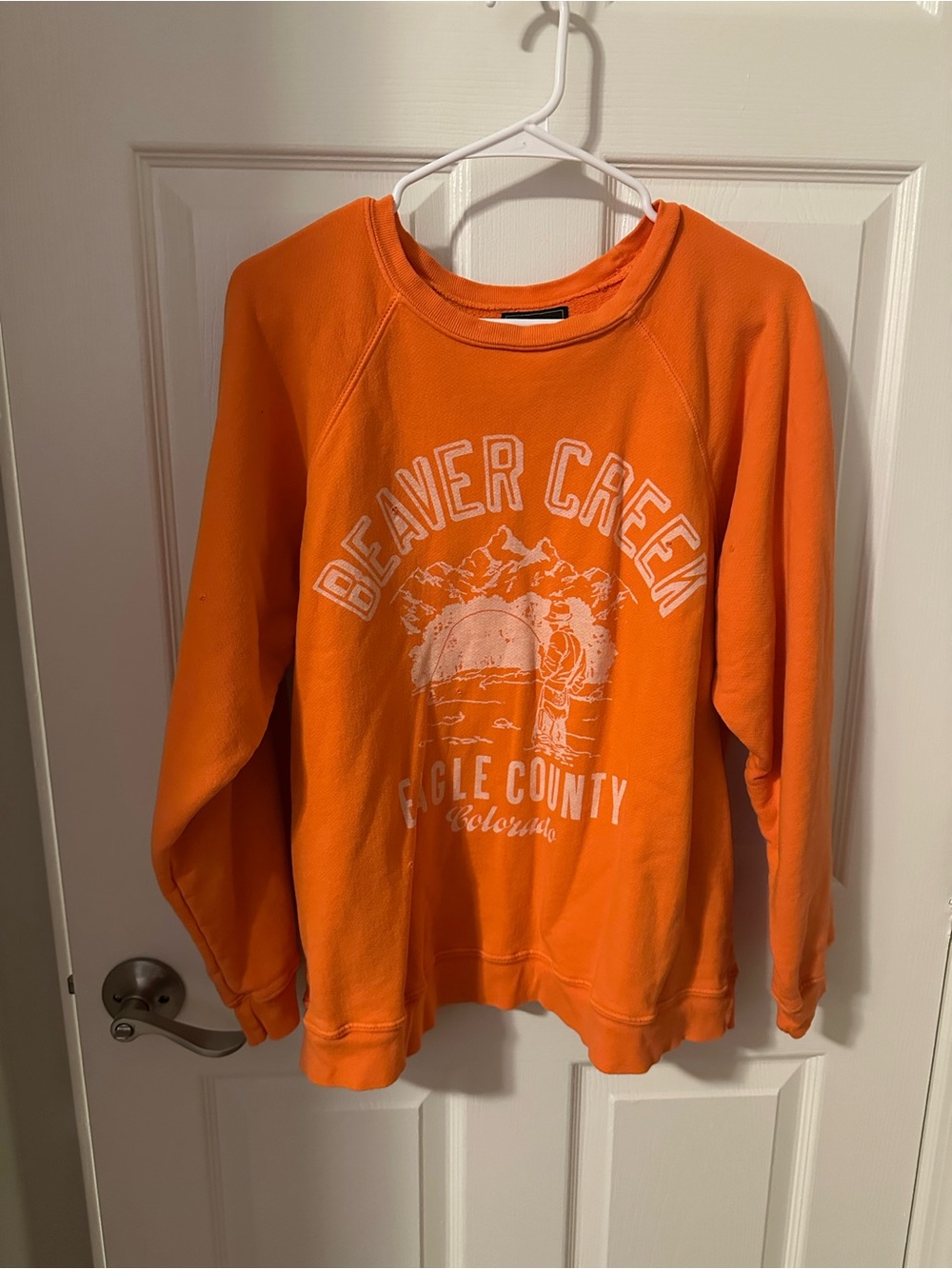 Anthropologie Orange Beaver Creek Eagle County Graphic Sweatshirt